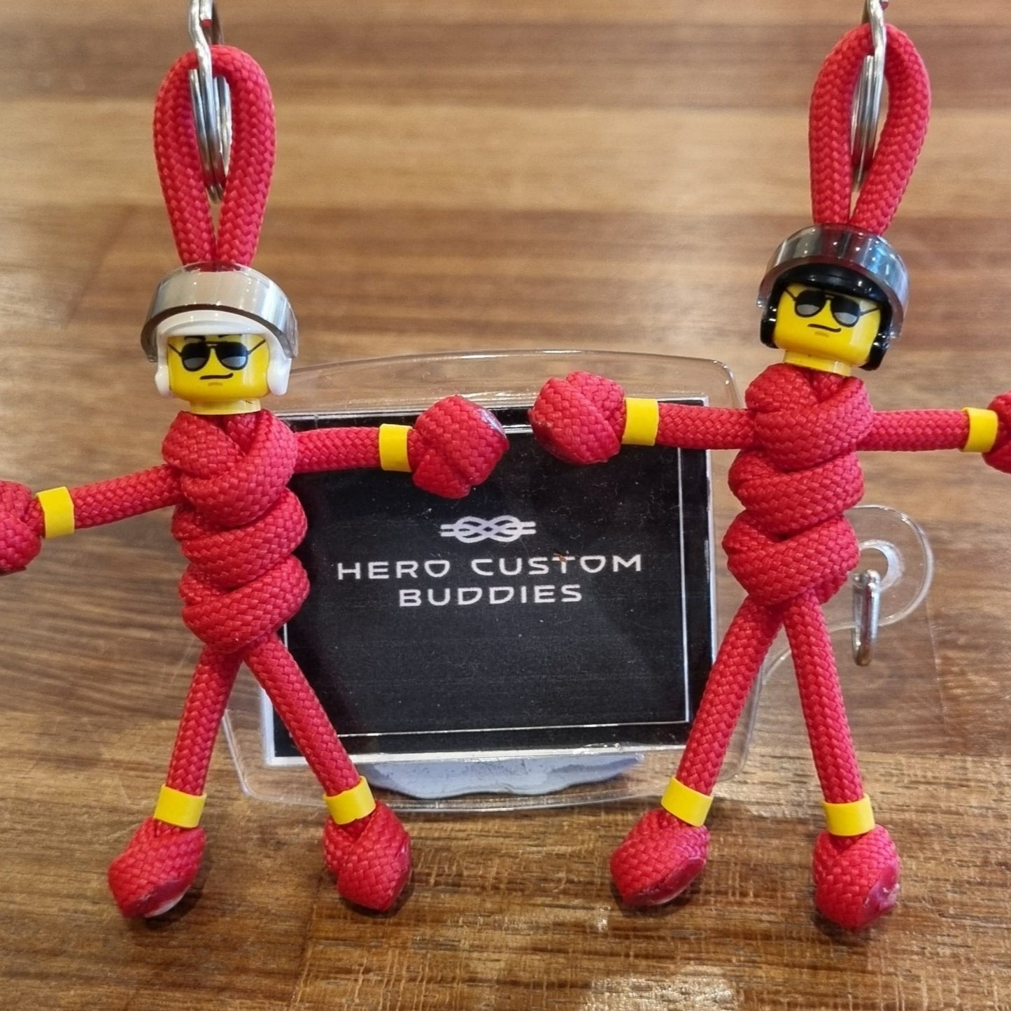 Air Ambulance Paramedic Paracord Buddy Keychain - Red