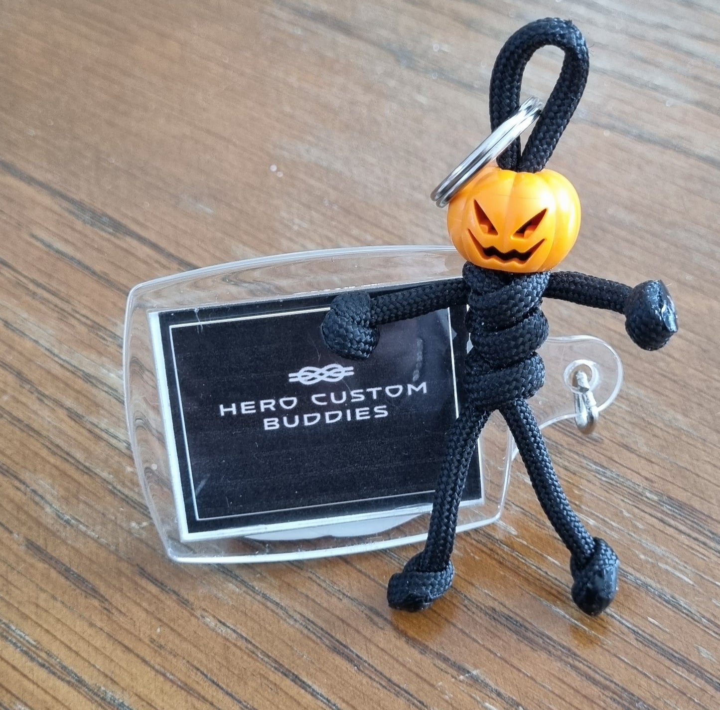 Halloween Black Pumpkin Paracord Buddy