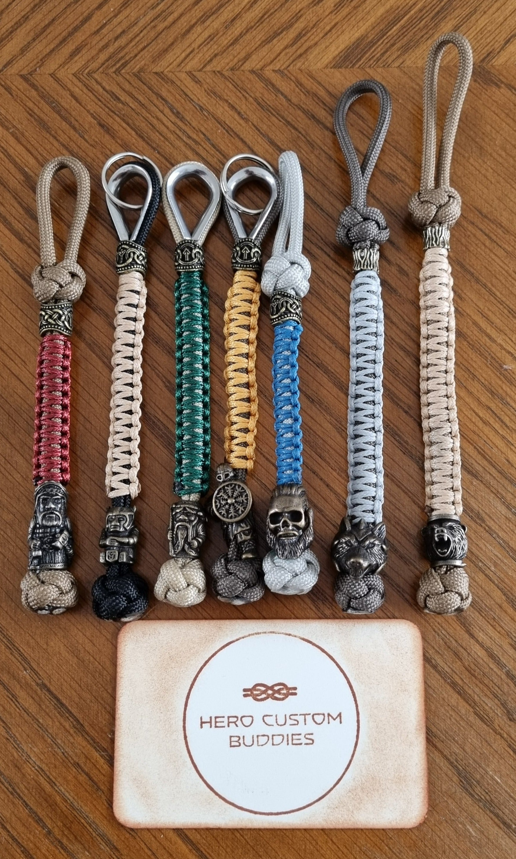 Custom Viking Bead Lanyard or Keychain – Hero Custom Buddies