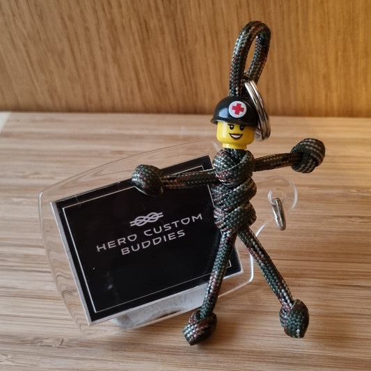 Medic Army Soldier Paracord Keychain