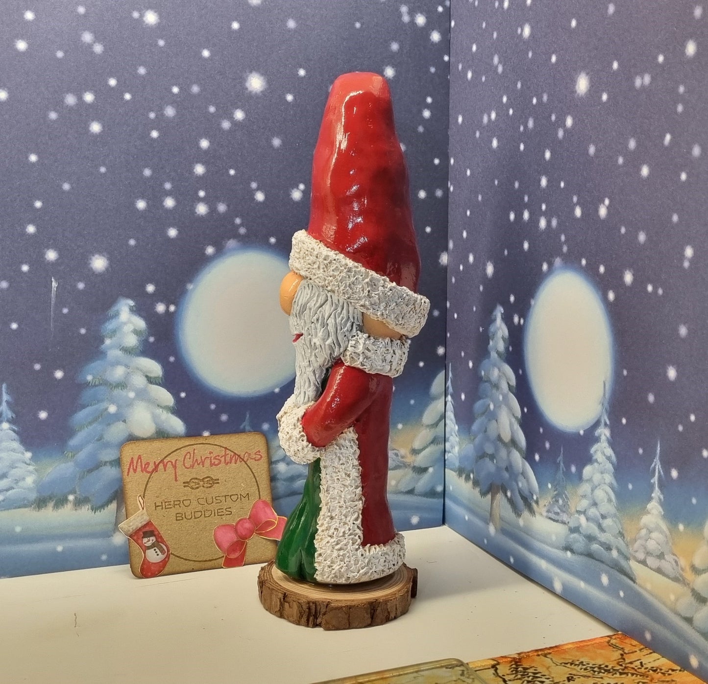 Santa Claus Christmas Ornament Figure Decoration OOAK
