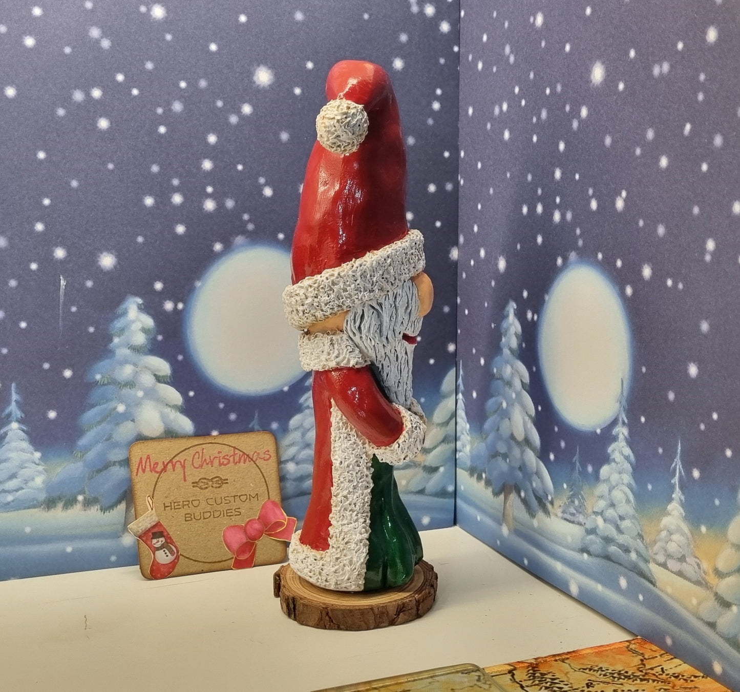 Santa Claus Christmas Ornament Figure Decoration OOAK