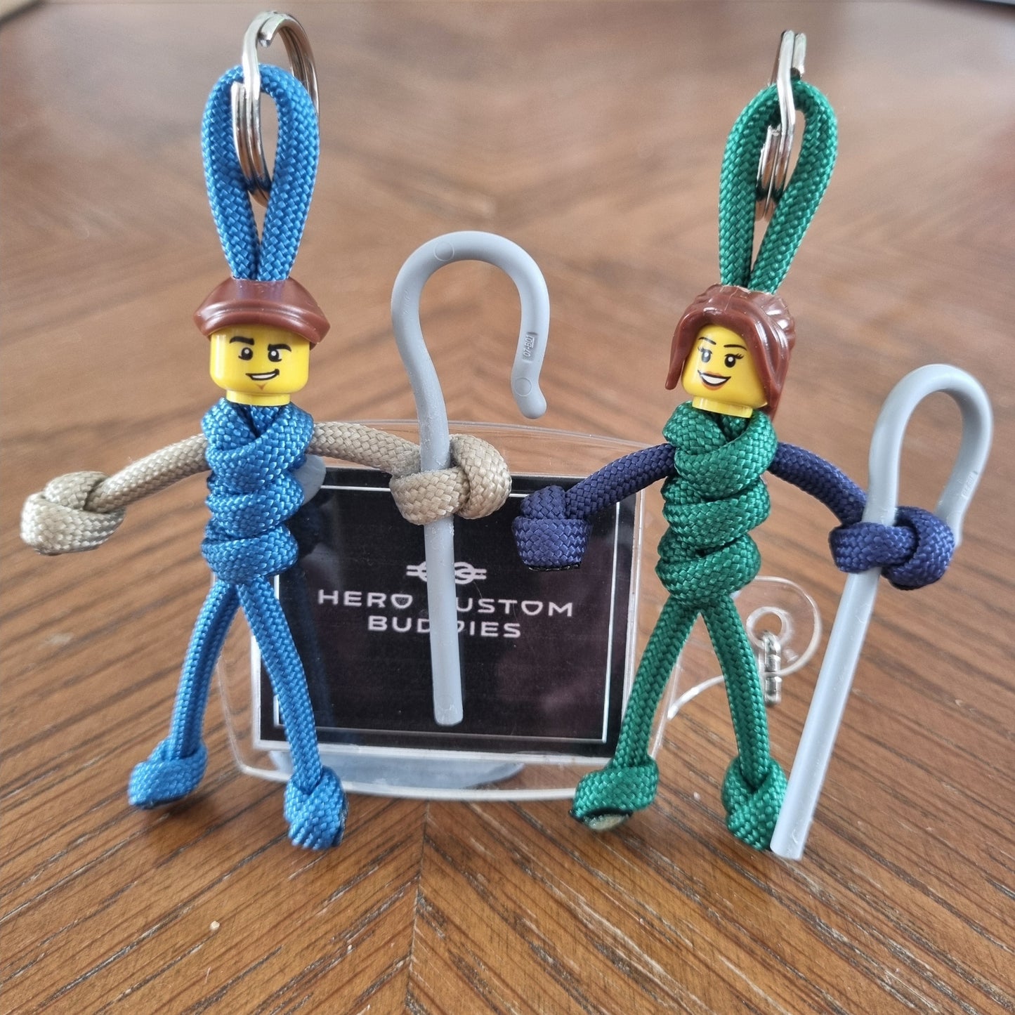 Farmer Paracord Buddy Keychain
