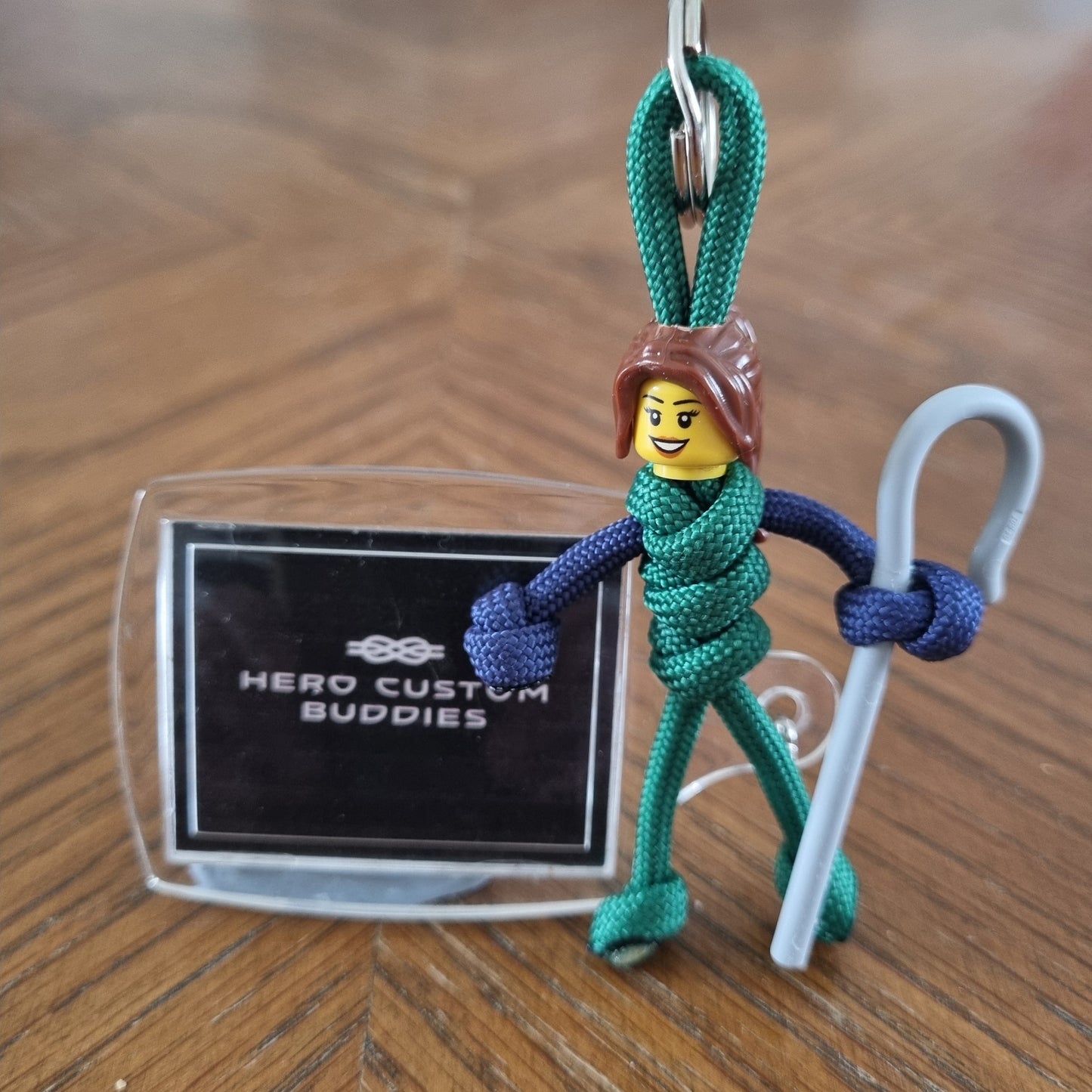 Farmer Paracord Buddy Keychain