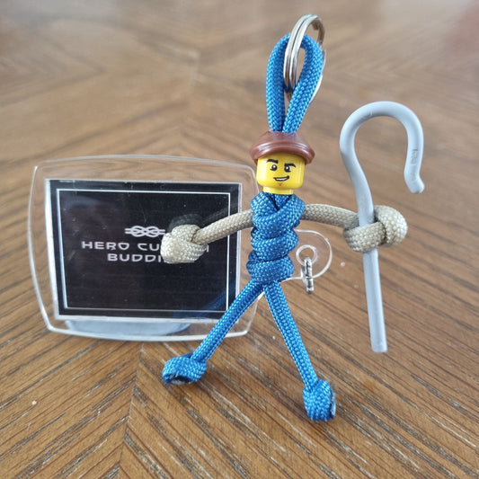 Farmer Paracord Buddy Keychain