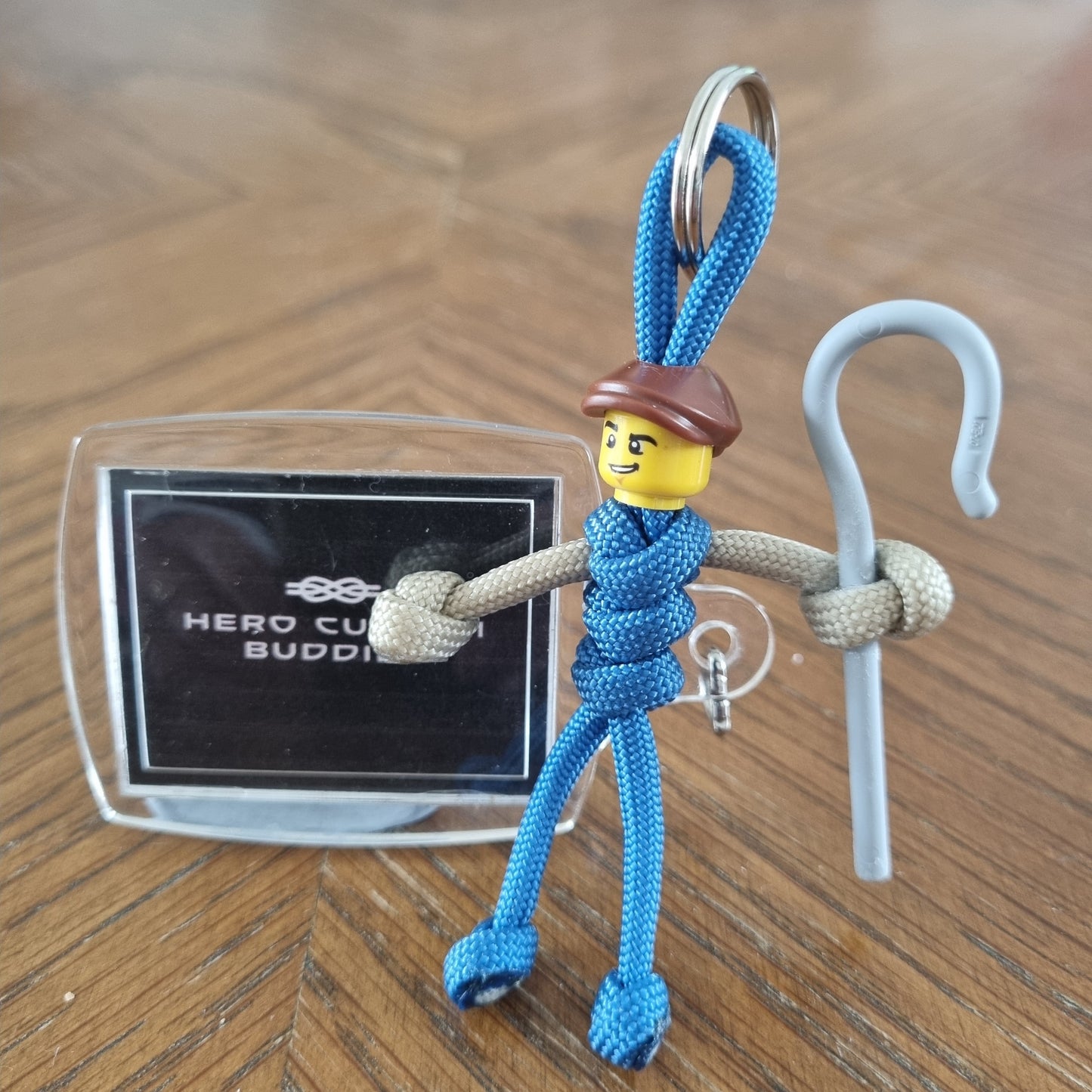 Farmer Paracord Buddy Keychain