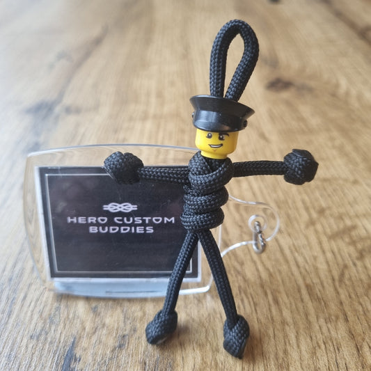 Bus / Train Driver Paracord Buddy Keychain with Hat