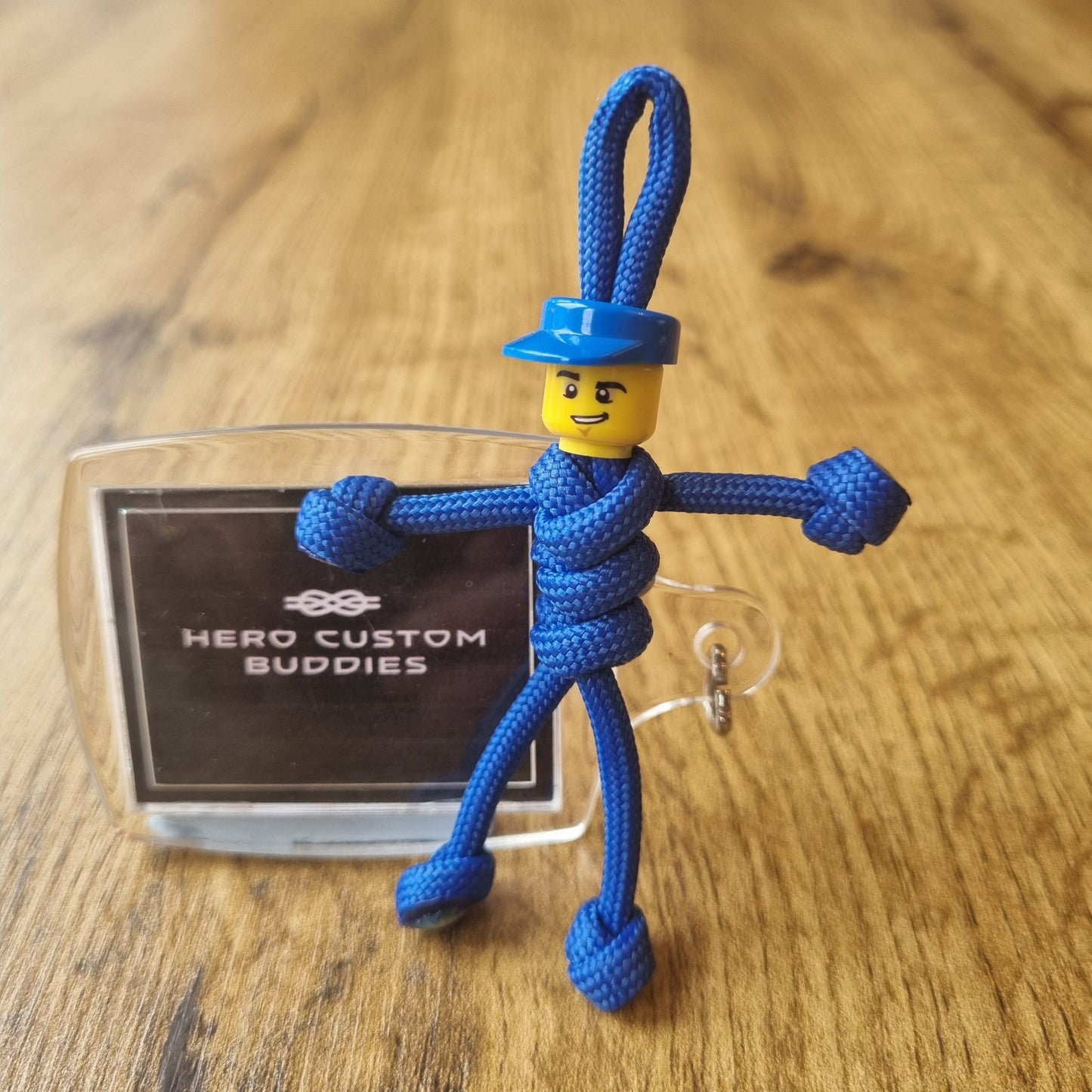 Bus / Train Driver Paracord Buddy Keychain with Cap