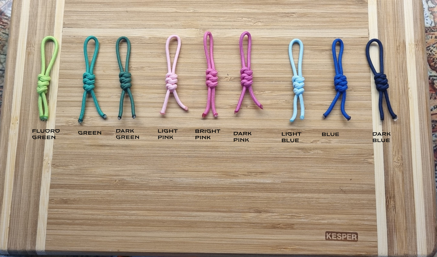 Simple Minimalist Tri-colour Snake Knot Paracord Keychain