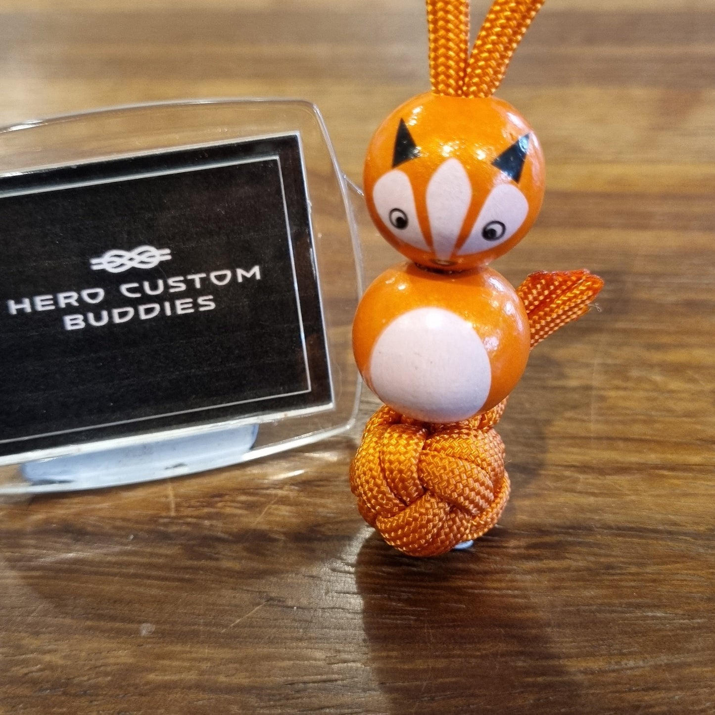 Fox Paracord Buddy Keychain
