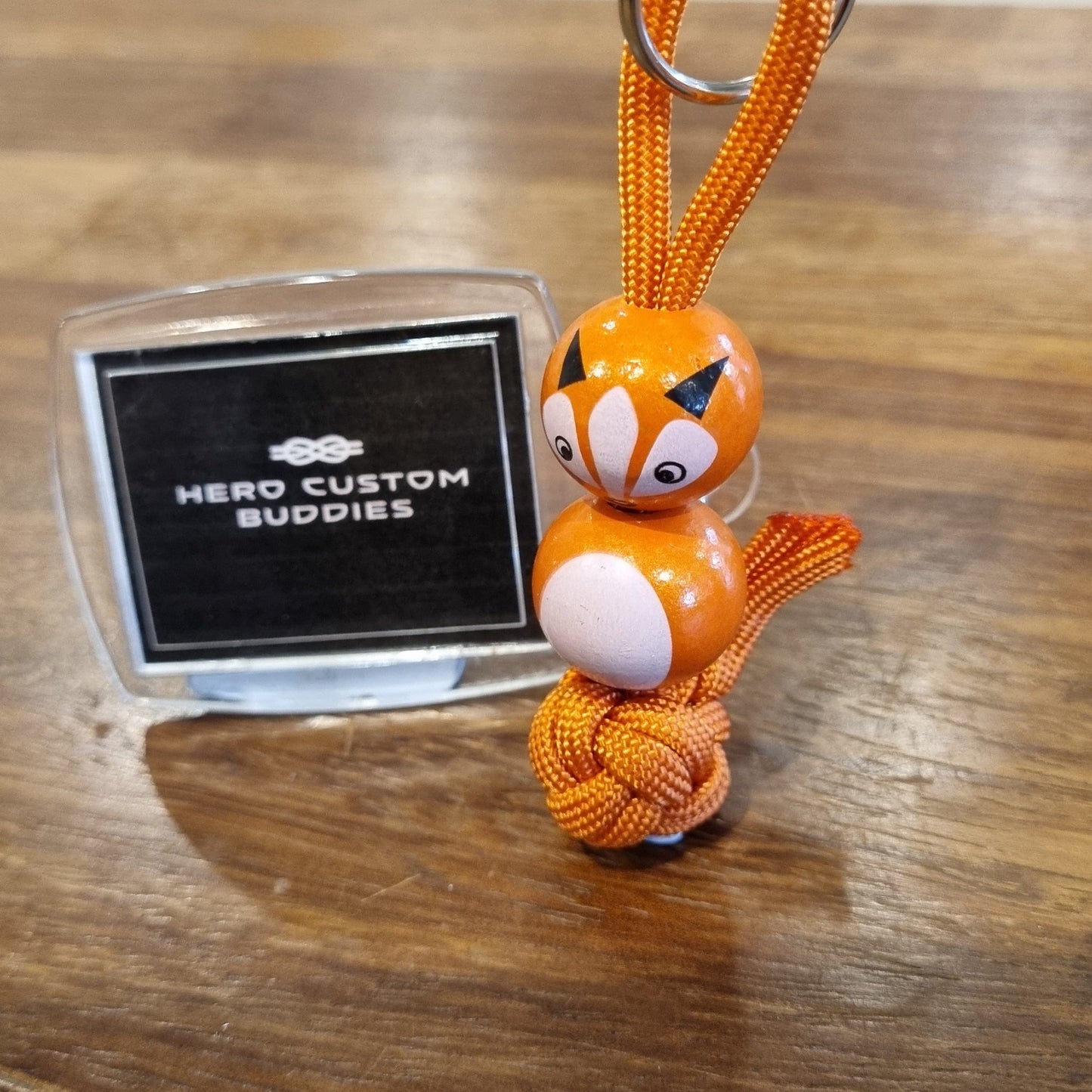Fox Paracord Buddy Keychain