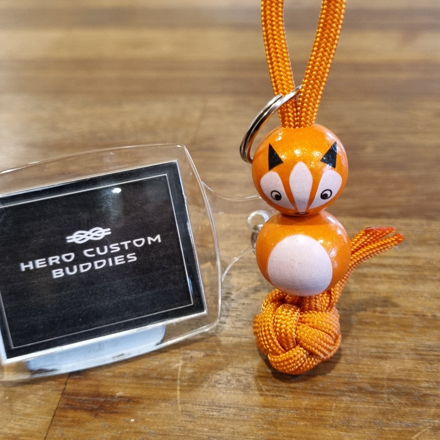 Fox Paracord Buddy Keychain