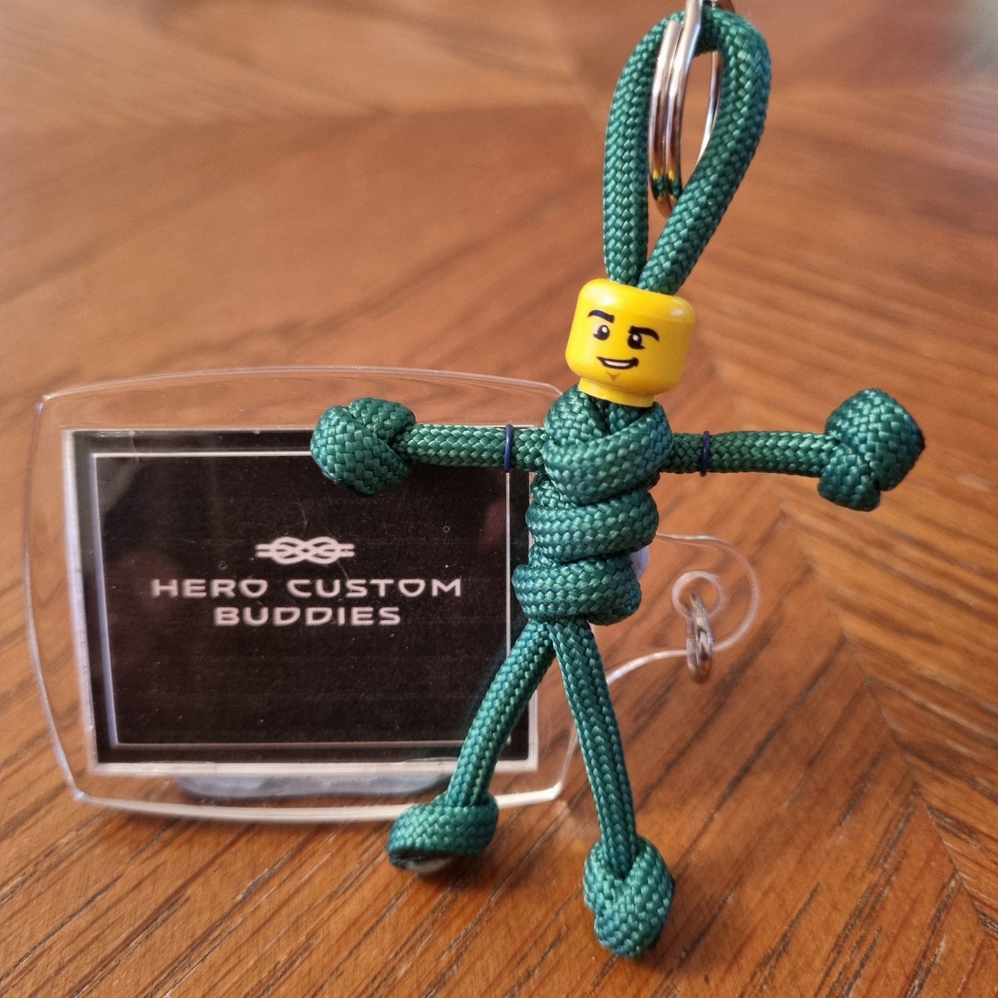Bottle Green Uniform Healthcare Paracord Buddy Keychain (Pharmacy etc)