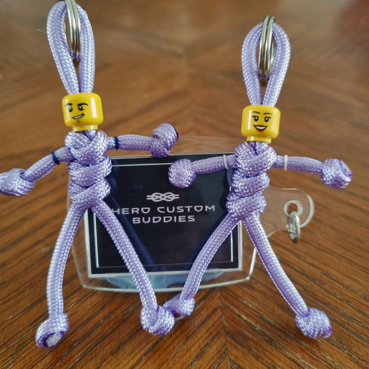 Lilac Uniform Healthcare Support Paracord Buddy Keychain