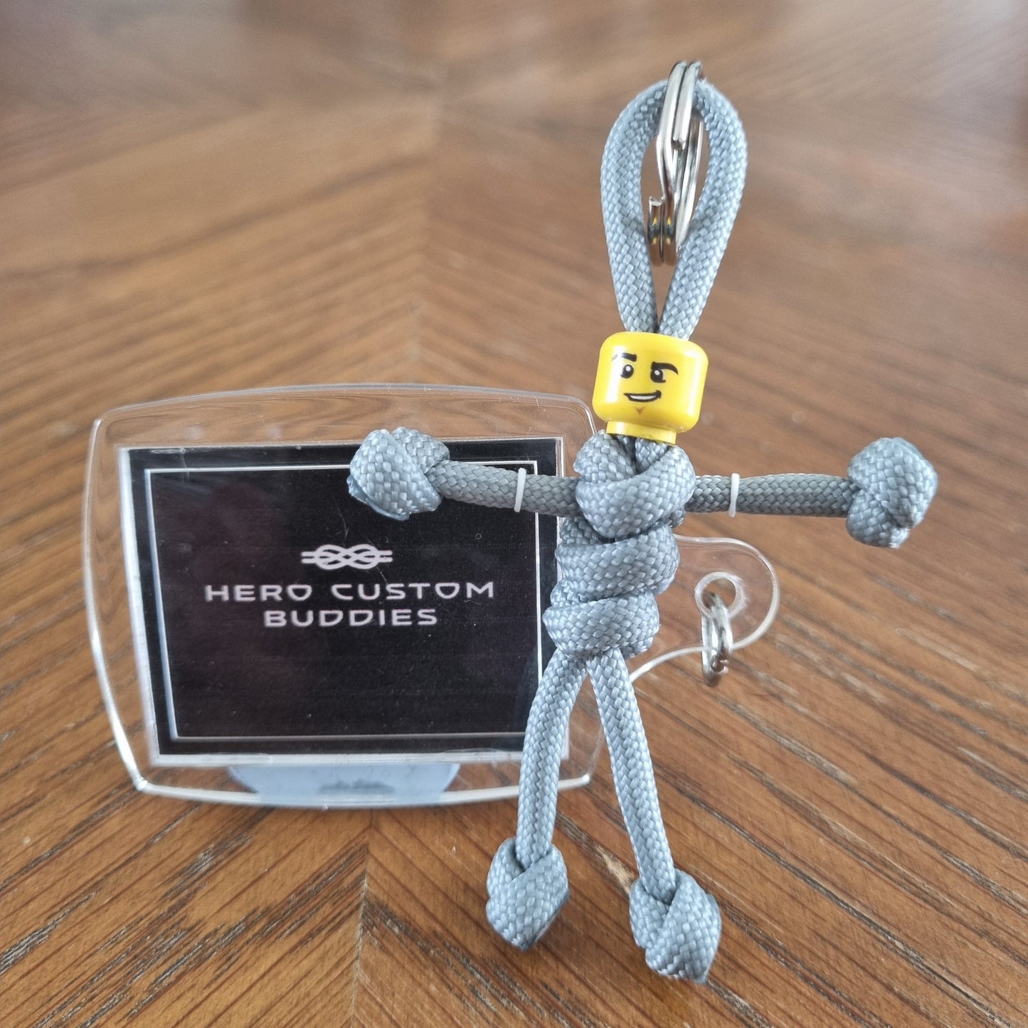 Grey Uniform Healthcare Paracord Buddy Keychain