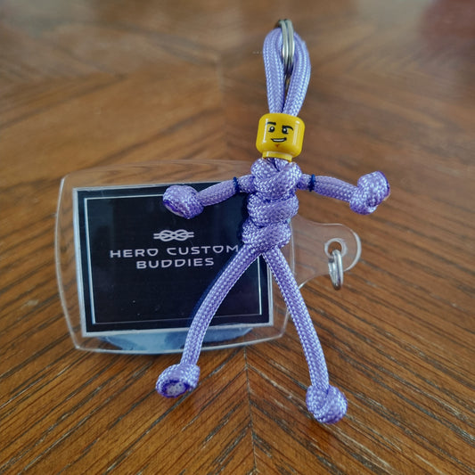Lilac Uniform Healthcare Support Paracord Buddy Keychain