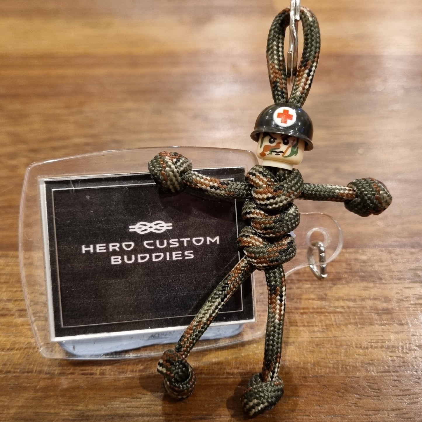 Medic Army Soldier Paracord Keychain