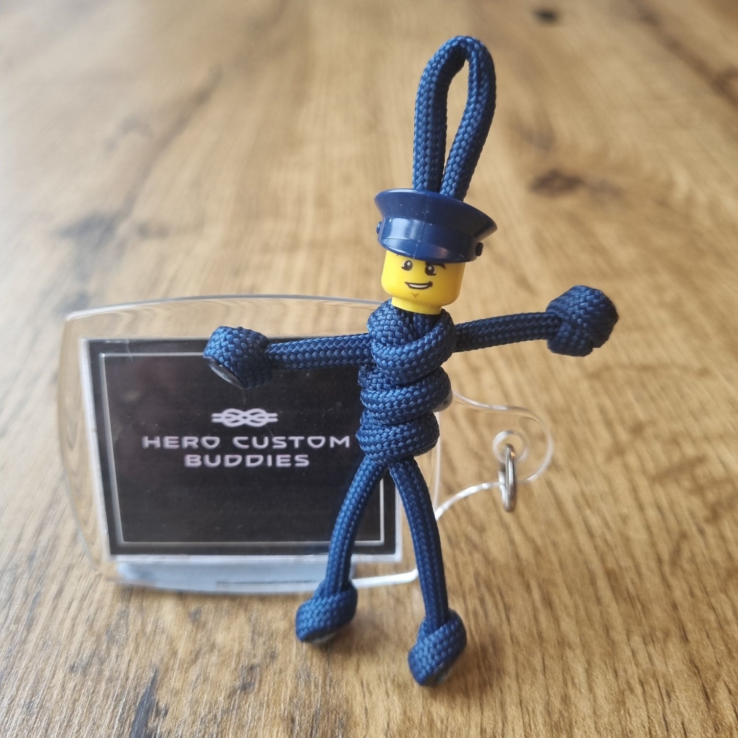 Bus / Train Driver Paracord Buddy Keychain with Hat