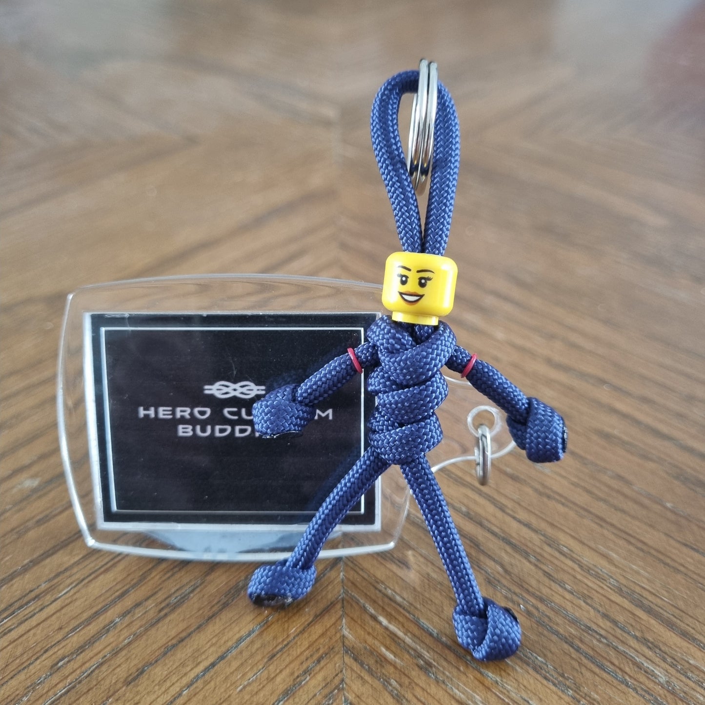 Navy Blue Uniform Healthcare Paracord Buddy Keychain