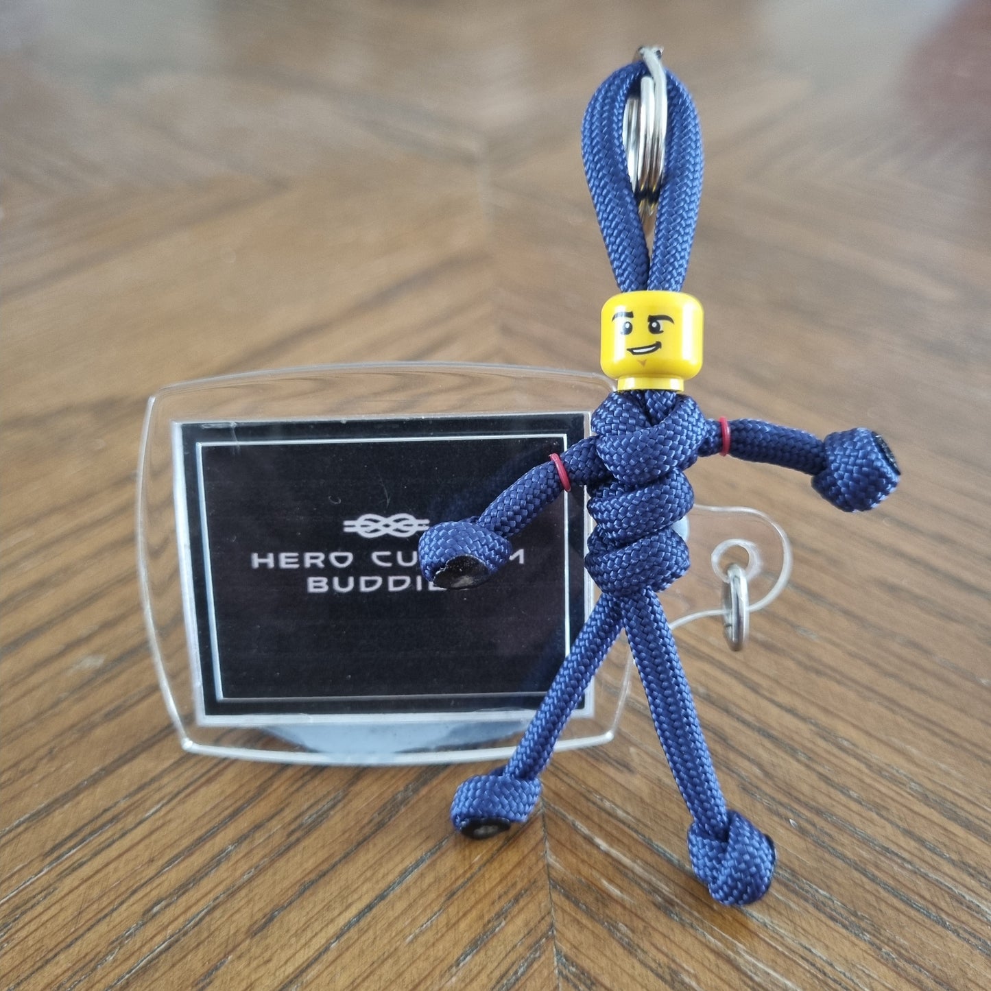 Navy Blue Uniform Healthcare Paracord Buddy Keychain
