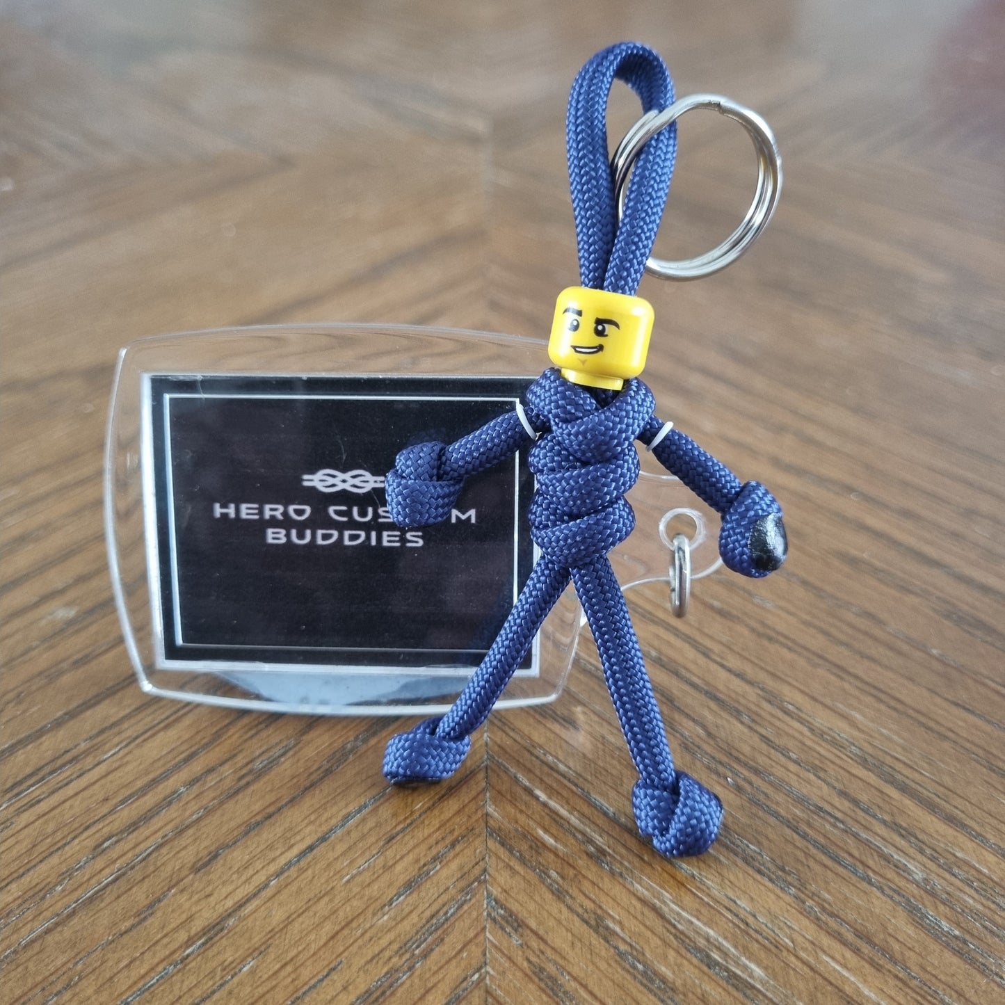 Navy Blue Uniform Healthcare Paracord Buddy Keychain