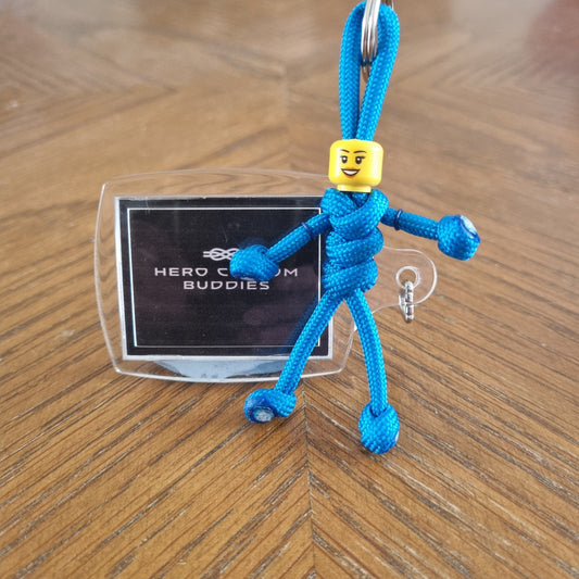 Peacock Uniform Healthcare Paracord Buddy Keychain