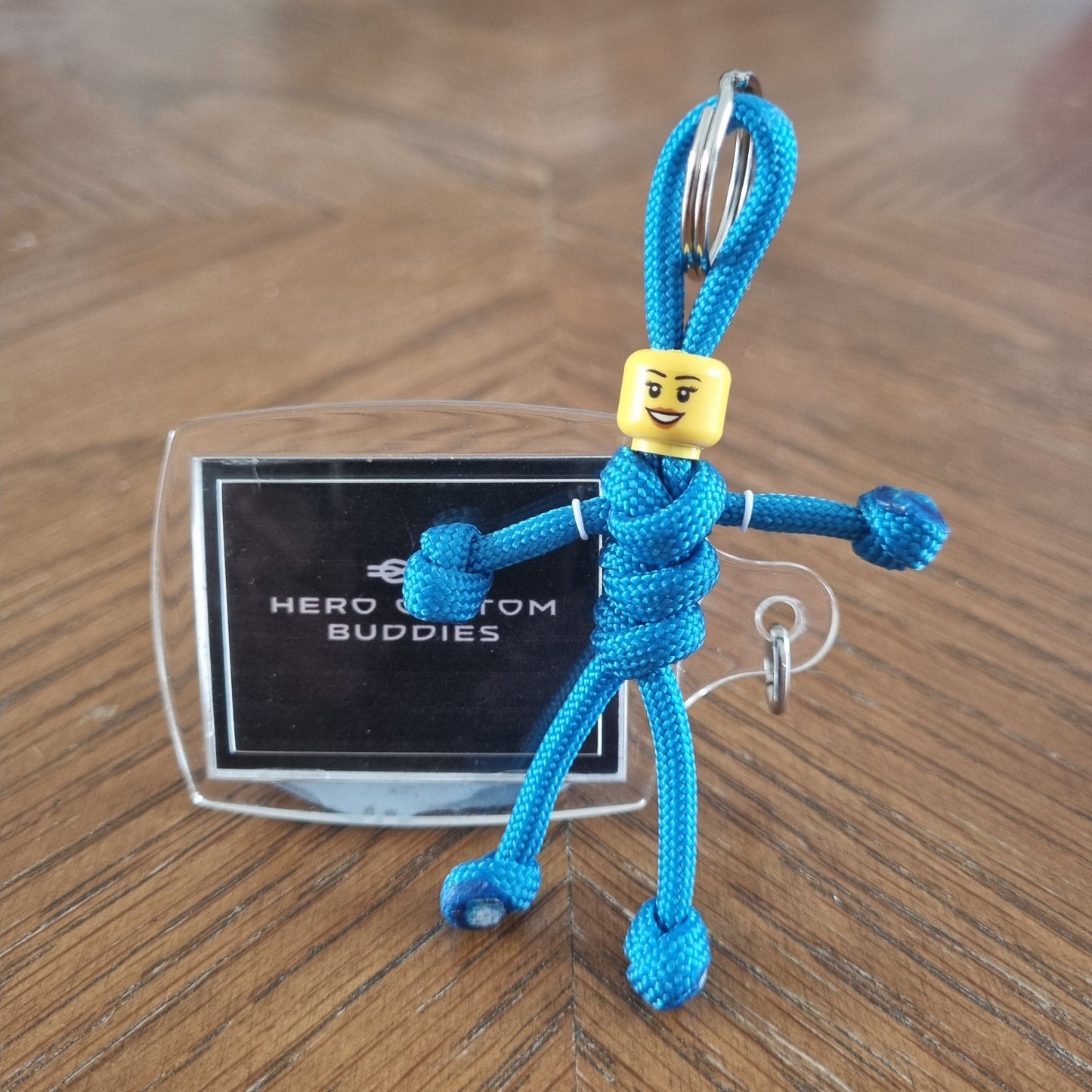 Peacock Uniform Healthcare Paracord Buddy Keychain
