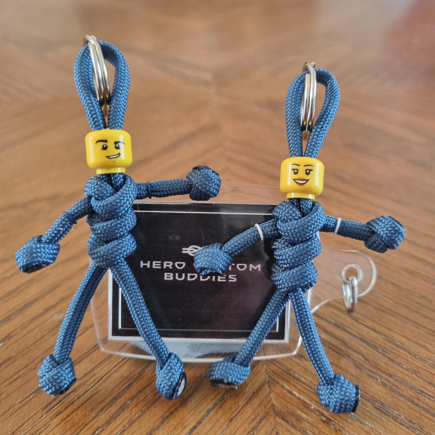 Postman Blue Uniform Healthcare Paracord Buddy Keychain (Midwives etc)