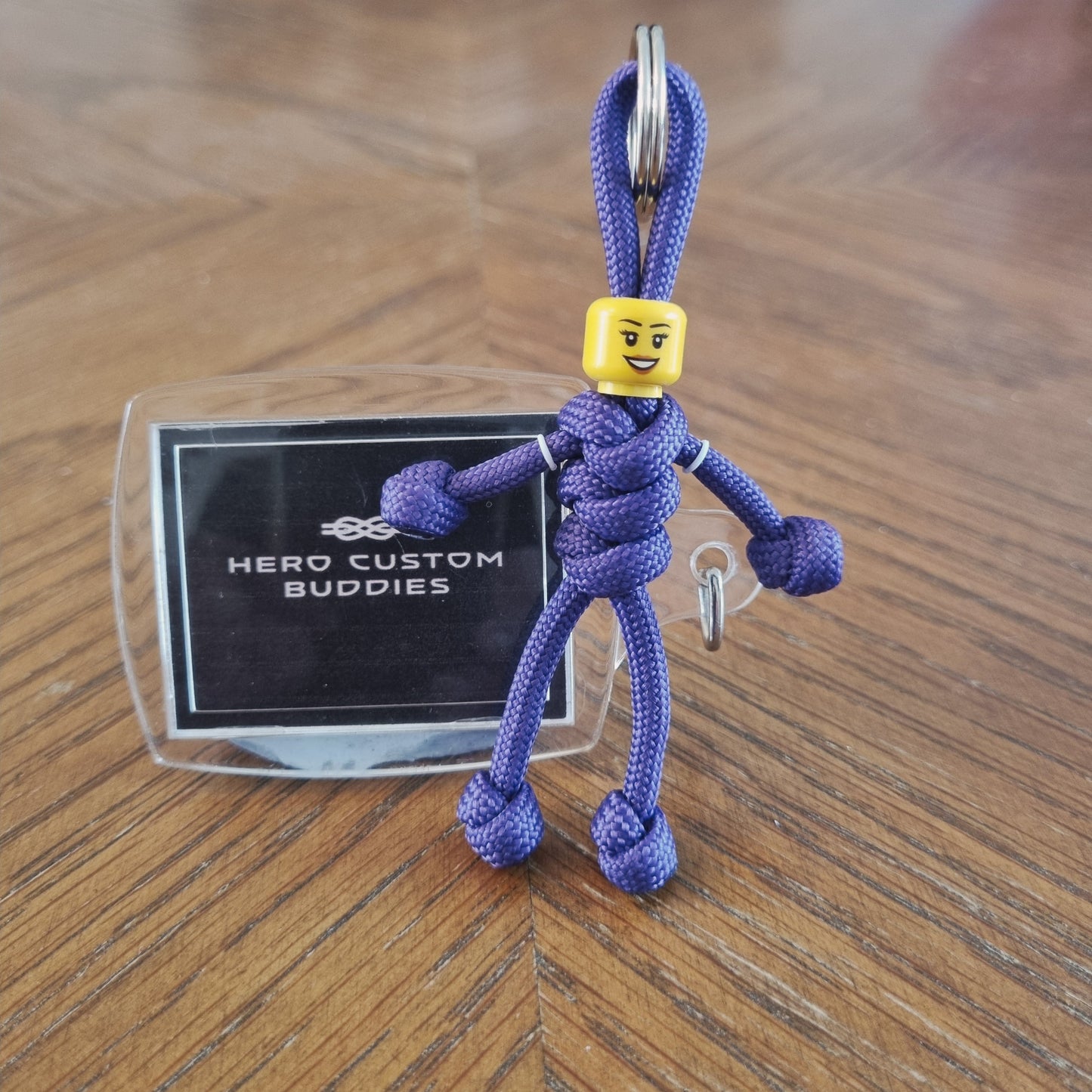 Purple Uniform Healthcare Paracord Buddy Keychain