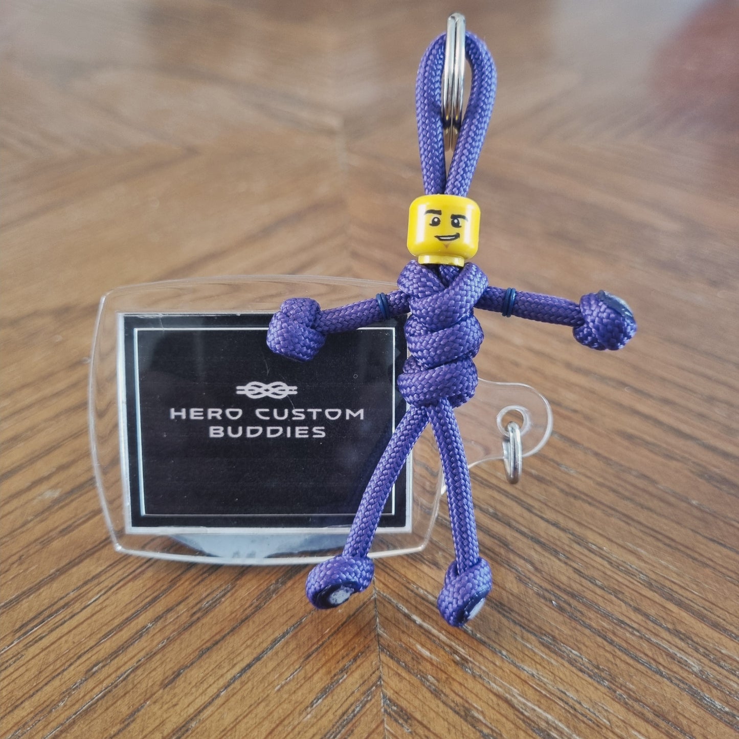 Purple Uniform Healthcare Paracord Buddy Keychain