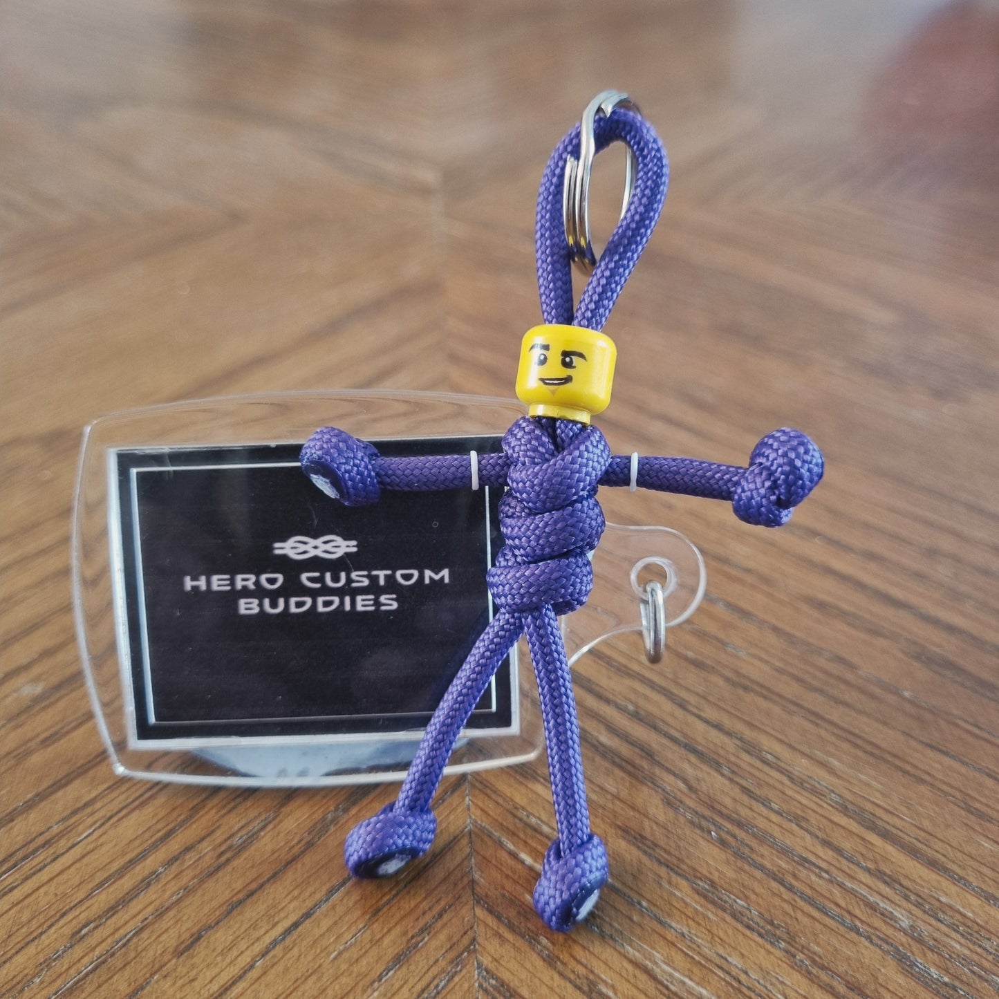 Purple Uniform Healthcare Paracord Buddy Keychain