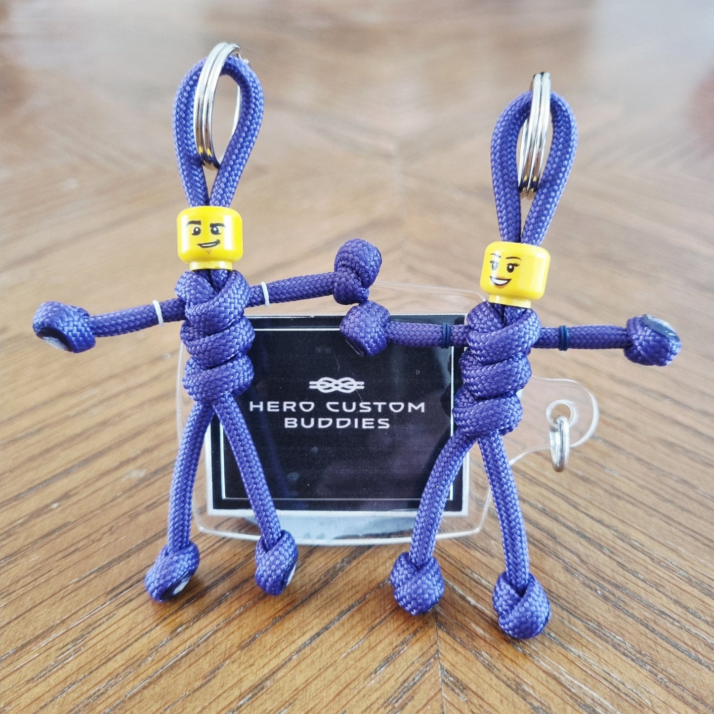Purple Uniform Healthcare Paracord Buddy Keychain