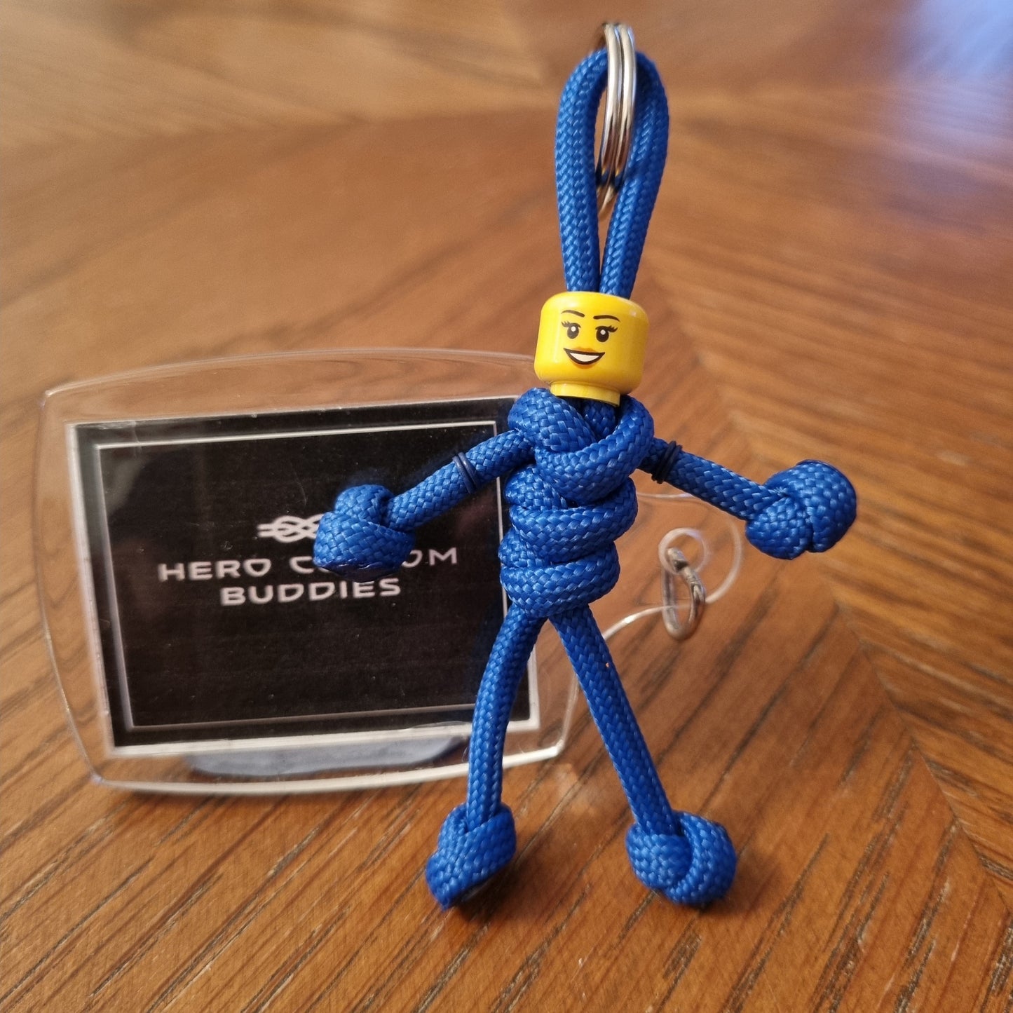 Royal Blue Uniform Healthcare Paracord Buddy Keychain