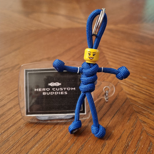 Royal Blue Uniform Healthcare Paracord Buddy Keychain
