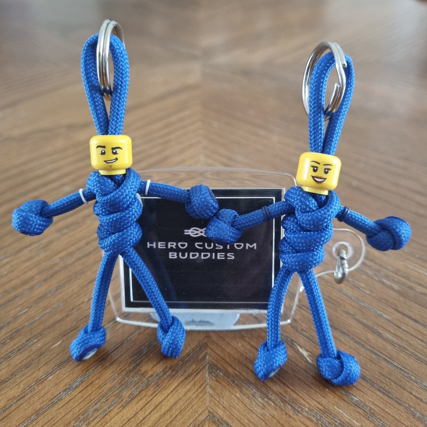 Royal Blue Uniform Healthcare Paracord Buddy Keychain