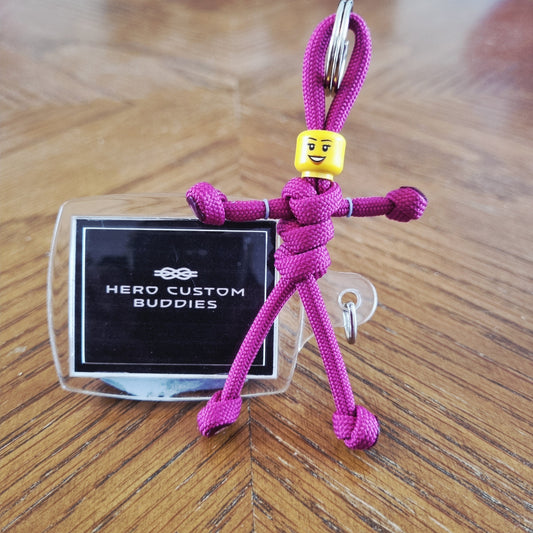 Ruby Uniform Healthcare Paracord Buddy Keychain