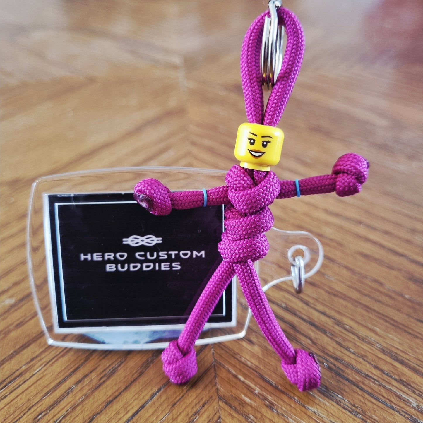 Ruby Uniform Healthcare Paracord Buddy Keychain