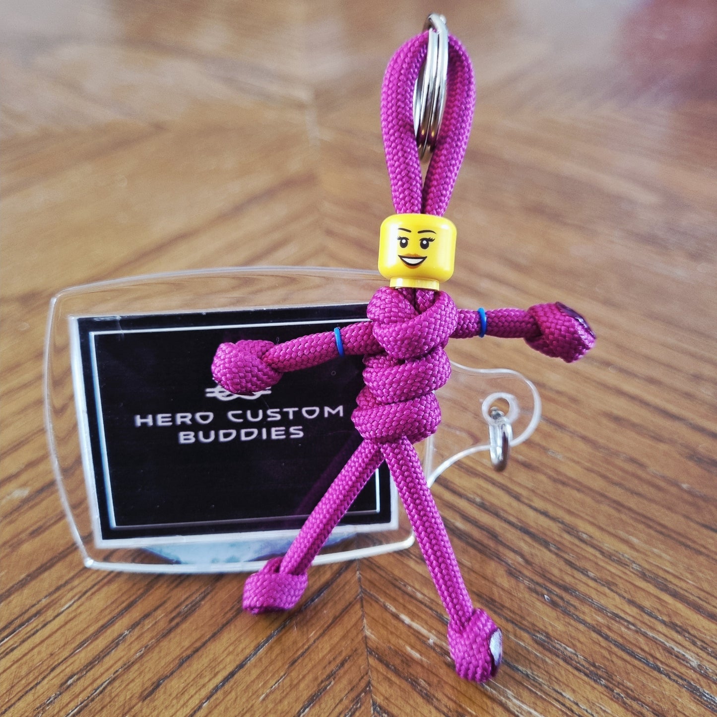 Ruby Uniform Healthcare Paracord Buddy Keychain