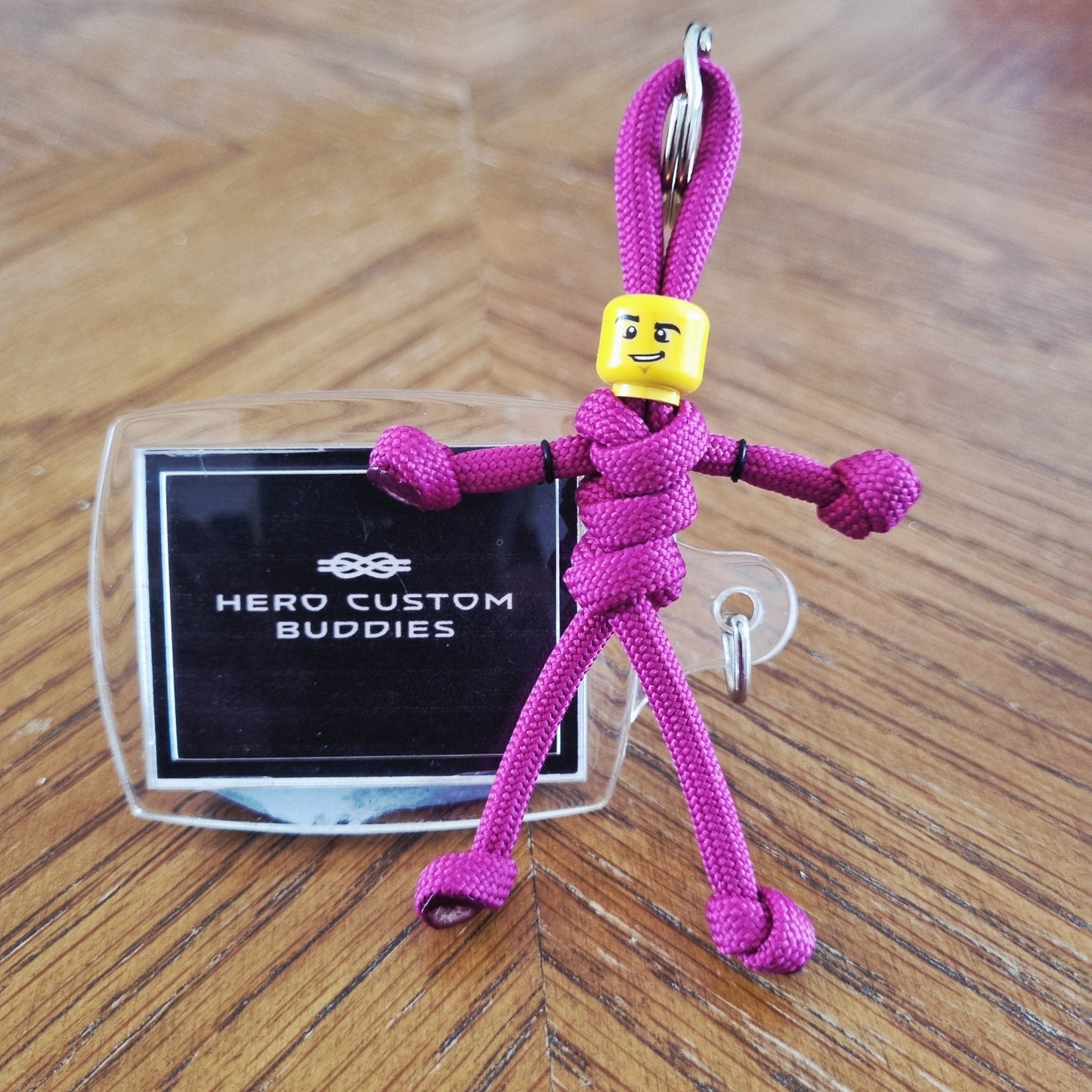 Ruby Uniform Healthcare Paracord Buddy Keychain