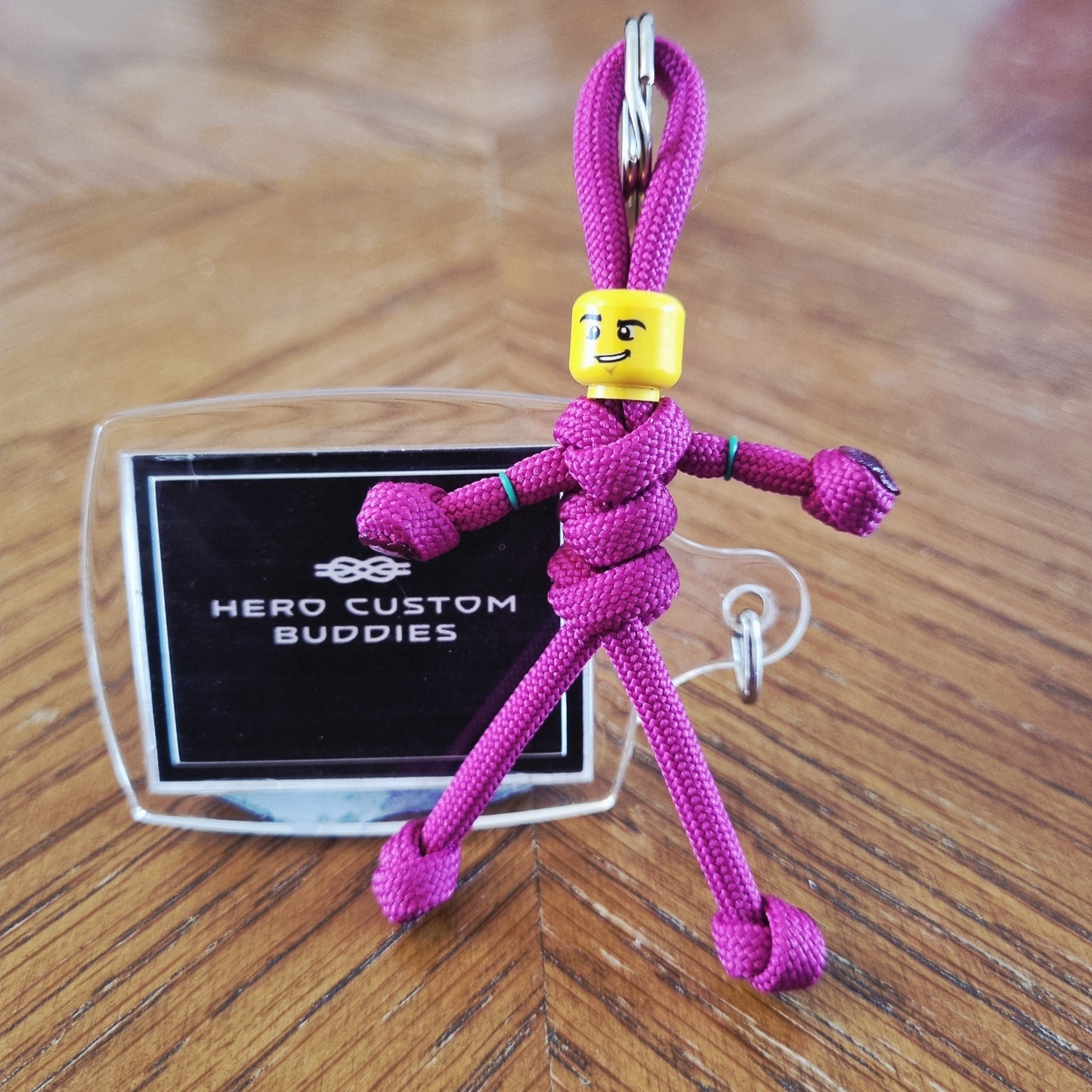 Ruby Uniform Healthcare Paracord Buddy Keychain