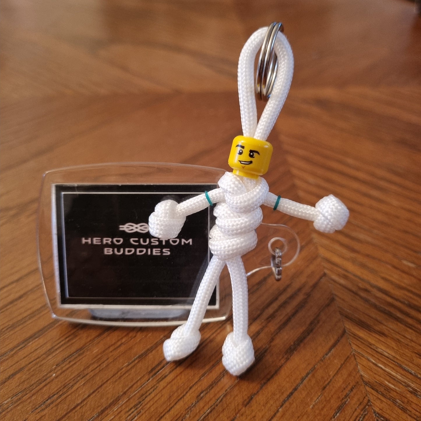 White Uniform Healthcare Paracord Buddy Keychain (OT, Physiotherapy, Orthotists etc)