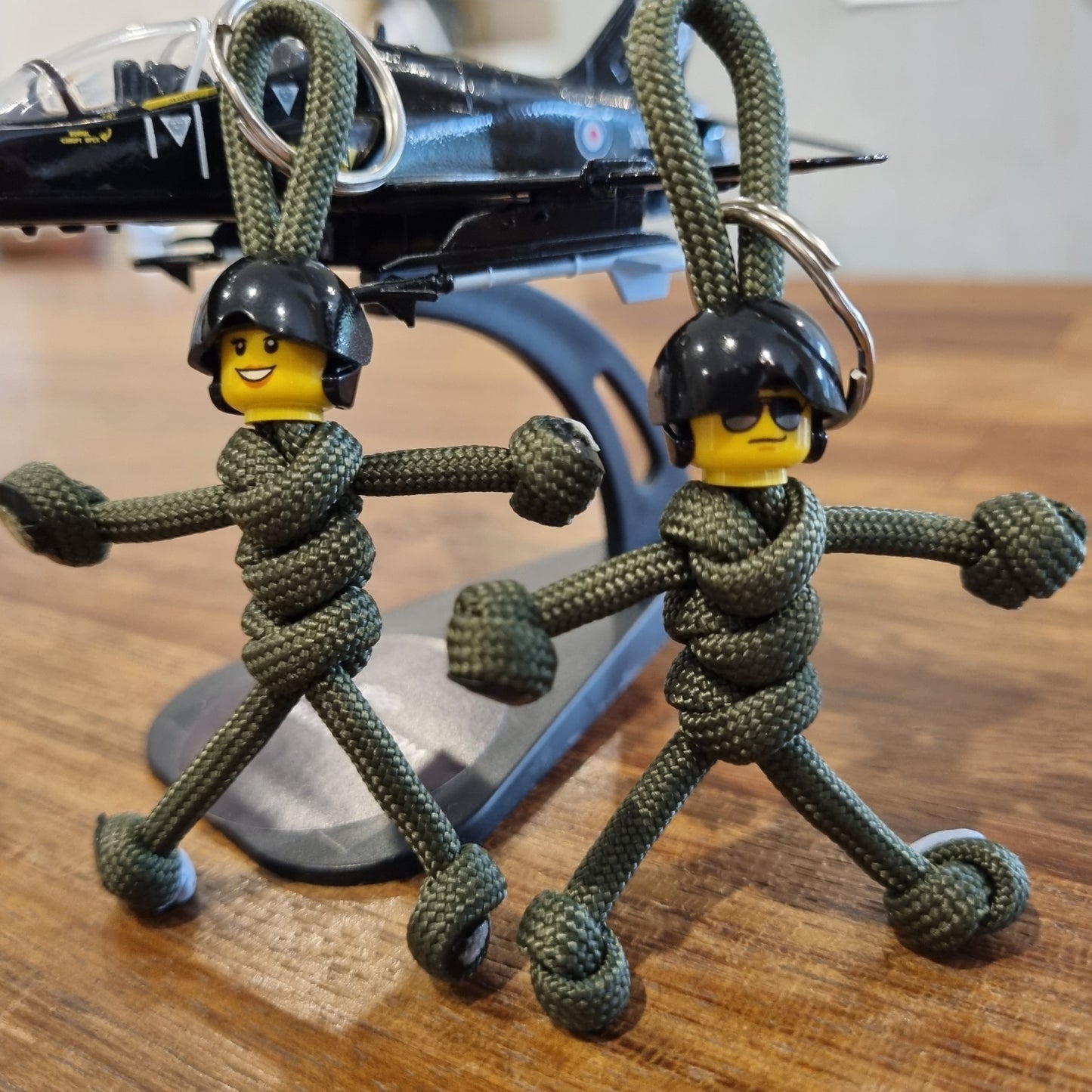 Fighter Pilot RAF Armed Forces Paracord Buddy