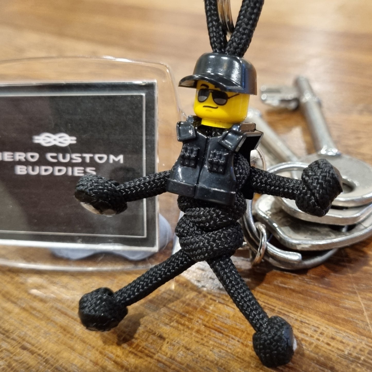 Border Force Paracord Buddy Officer with Cap & Vest Keychain