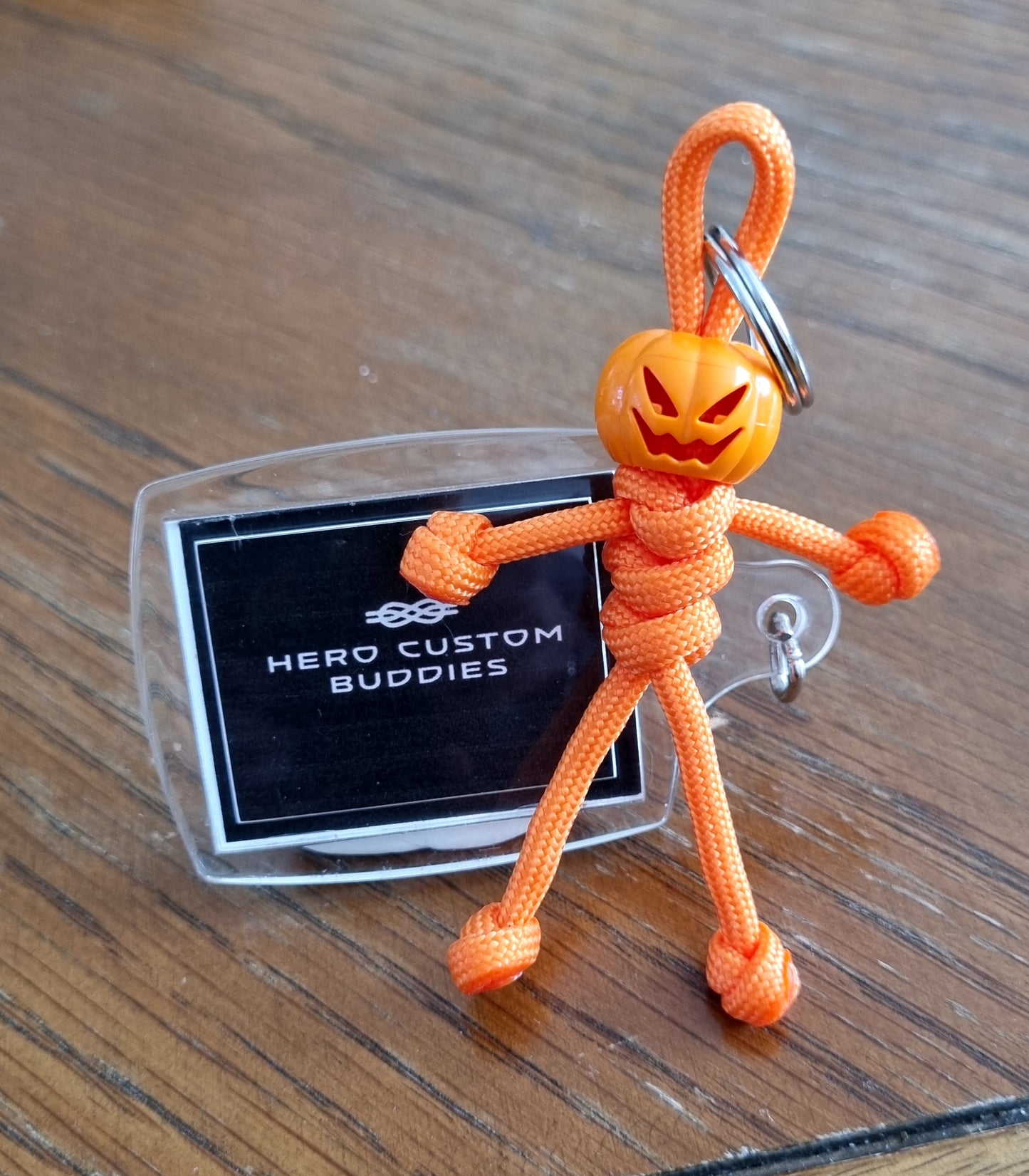 Halloween Orange Pumpkin Paracord Buddy