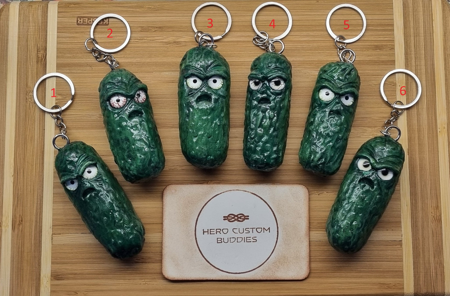 Grumpy Pickle Keychain