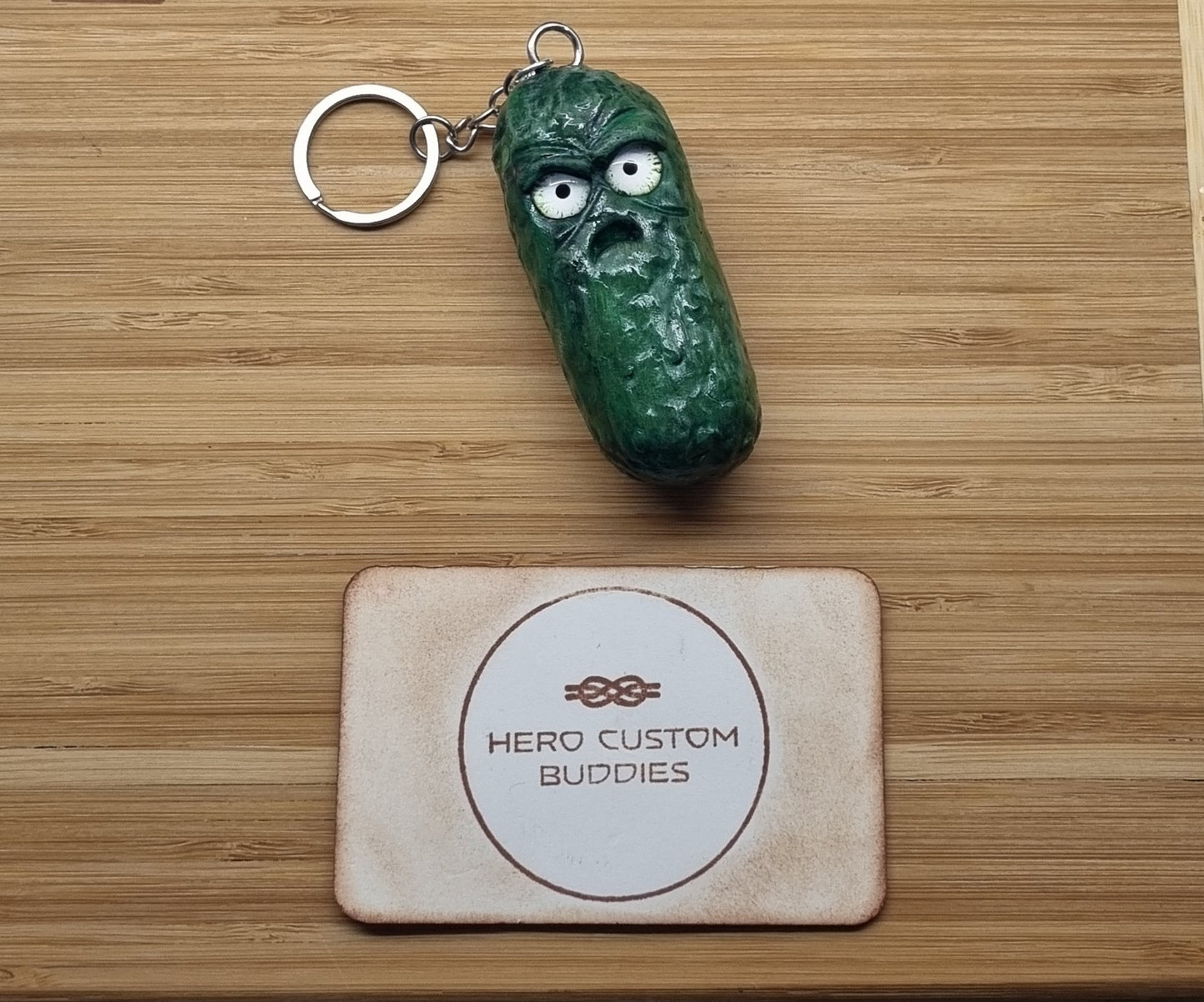 Grumpy Pickle Keychain