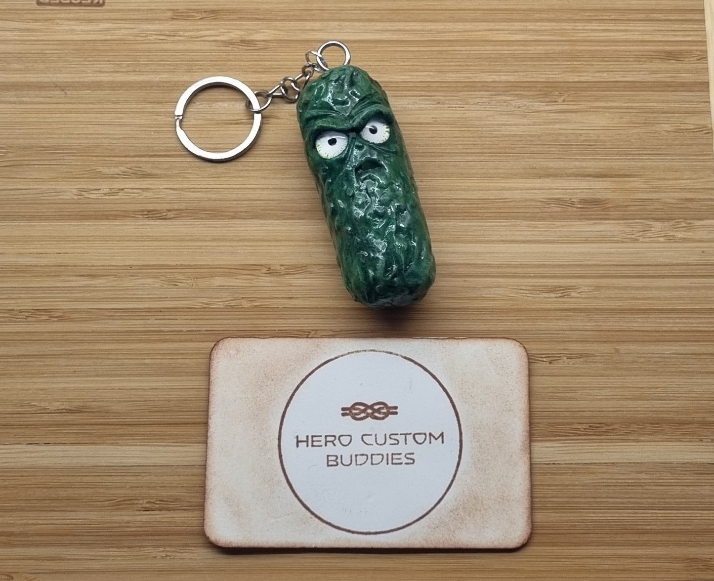 Grumpy Pickle Keychain