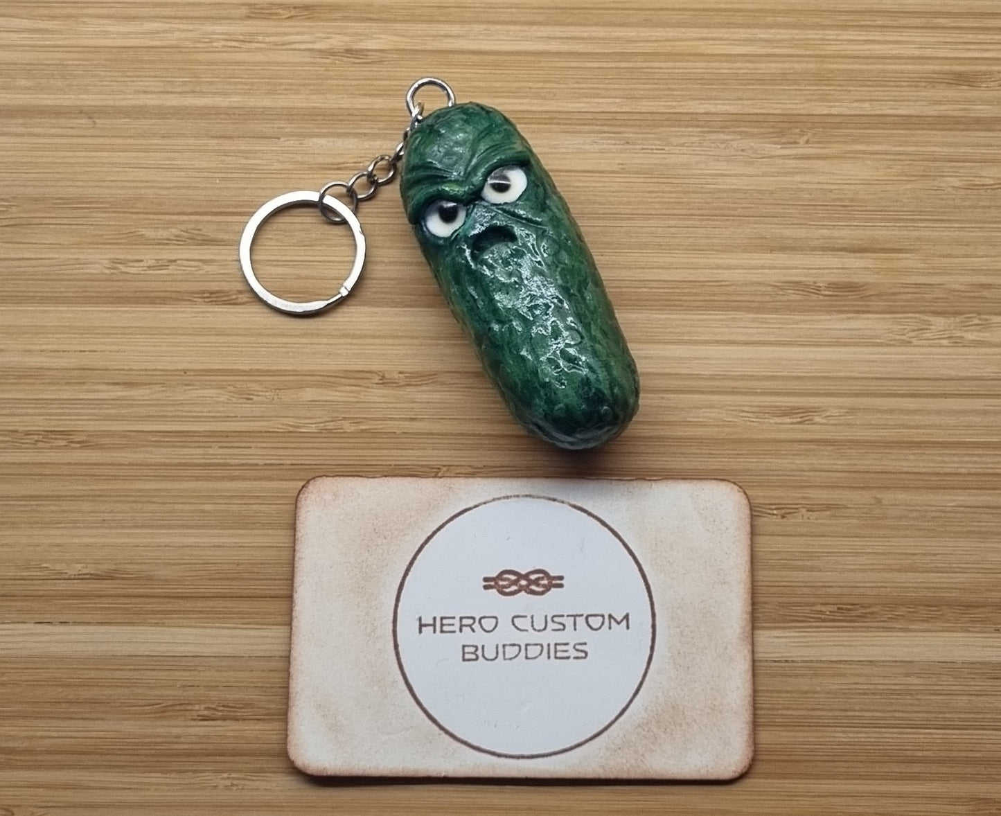 Grumpy Pickle Keychain