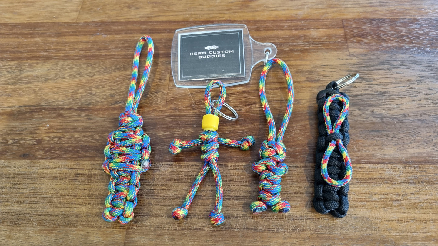 Autism Awareness Paracord Keychain