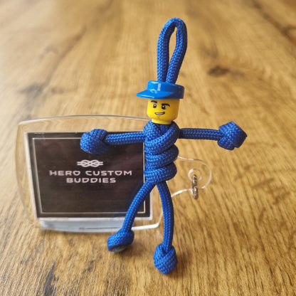 Bus / Train Driver Paracord Buddy Keychain with Cap